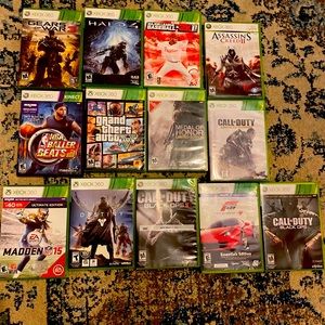 Xbox 360 with 13 games. (Call of duty/Madden/GTA)